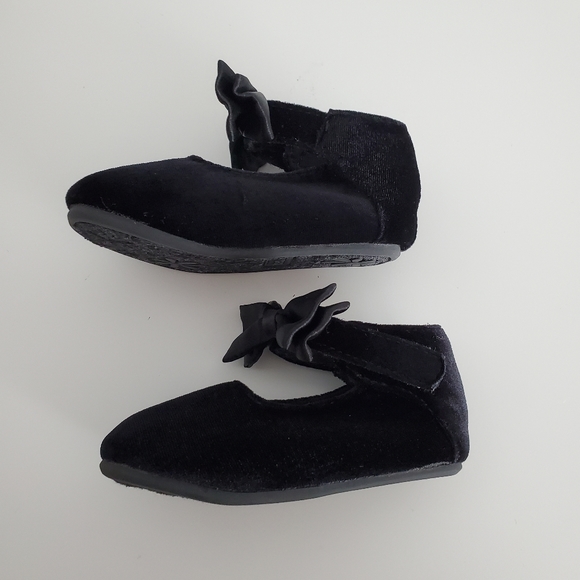 Baby Black Ballet Flats Size 4 - Picture 5 of 10